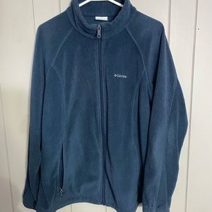 blue columbia zip up